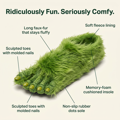Nessa Grinch slippers
