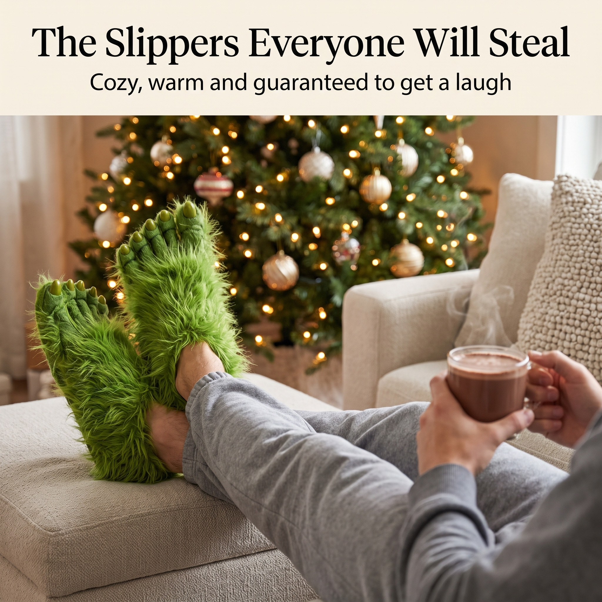 Nessa Grinch slippers